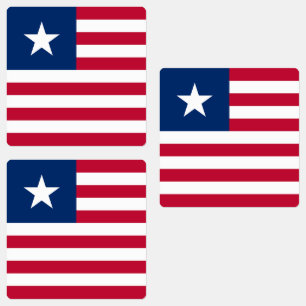 Étiquettes Drapeau du Liberia