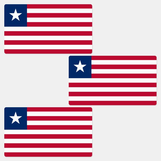 Étiquettes Drapeau du Libéria (Groupe)