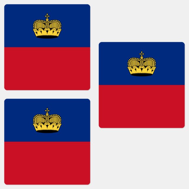 Étiquettes Drapeau du Liechtenstein (Groupe)