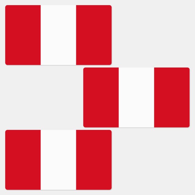 Étiquettes Drapeau du Pérou (Groupe)