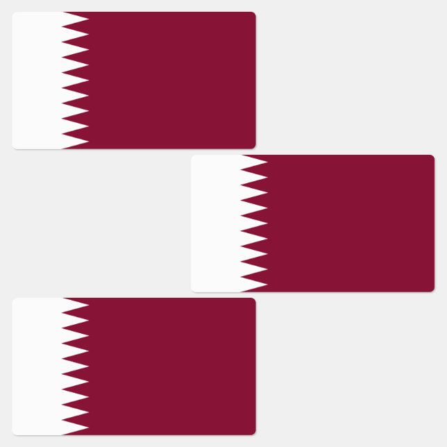 Étiquettes Drapeau du Qatar (Groupe)
