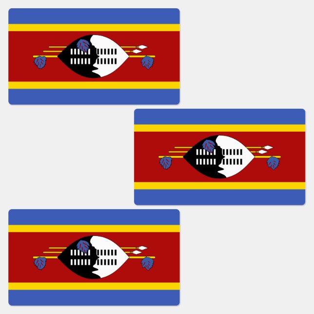 Étiquettes Drapeau Eswatini (Groupe)