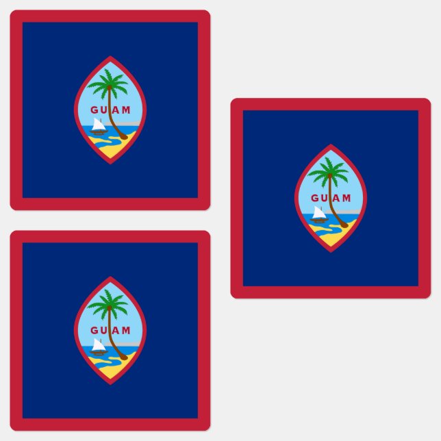Étiquettes Drapeau Guam (Groupe)