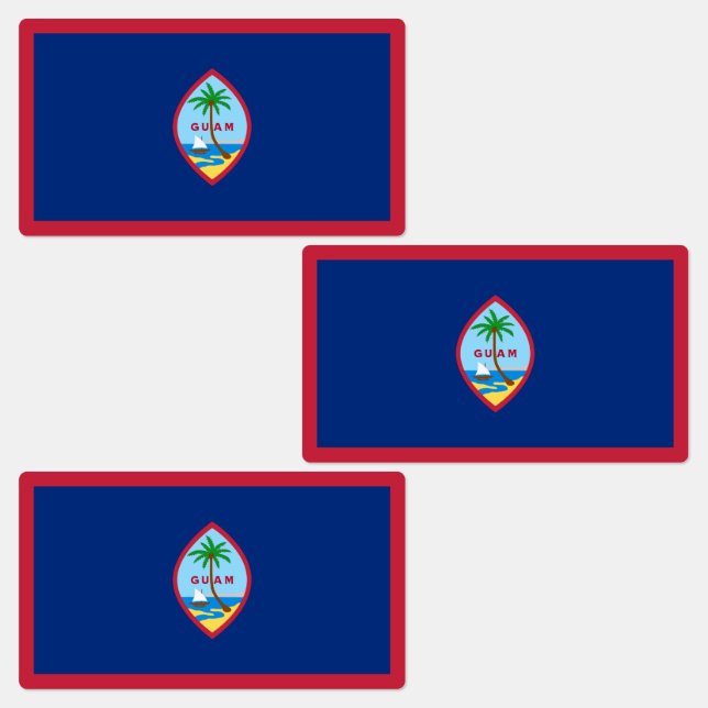 Étiquettes Drapeau Guam (Groupe)