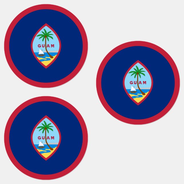 Étiquettes Drapeau Guam (Groupe)