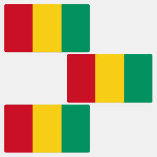 Étiquettes Drapeau Guinée