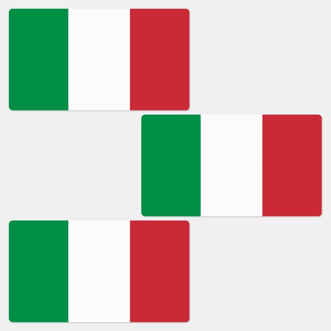 Étiquettes Drapeau Italie (Groupe)