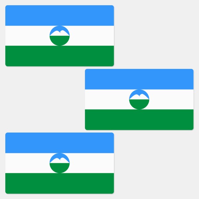 Étiquettes Drapeau Kabardino Balkaria (Groupe)