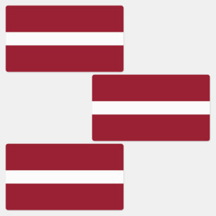 Étiquettes Drapeau Lettonie