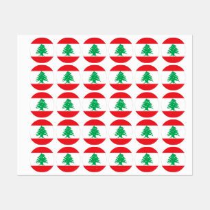 Étiquettes Drapeau libanais