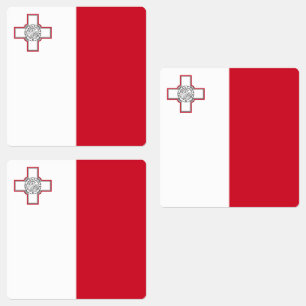 Étiquettes Drapeau Malte