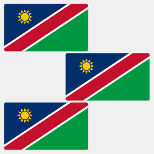Étiquettes Drapeau Namibie