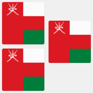 Étiquettes Drapeau Oman
