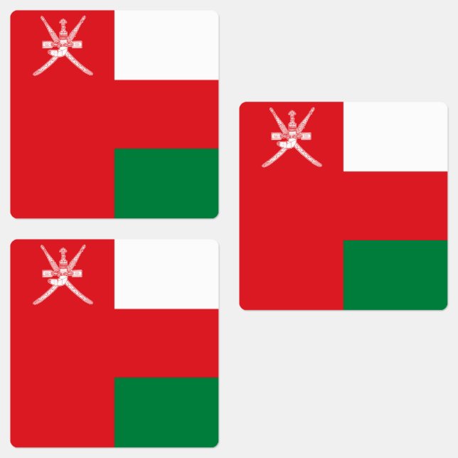 Étiquettes Drapeau Oman (Groupe)