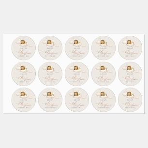 Étiquettes du Baby shower Lion