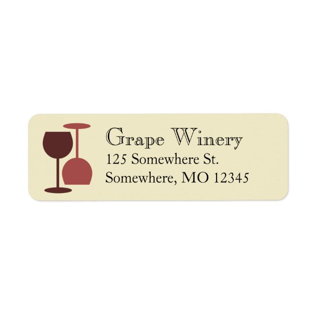 Étiquettes du bar à vin/vinification (Devant)