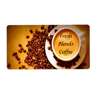 Étiquettes du café