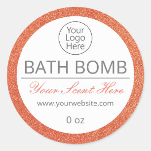 Étiquettes du logo de la bombe à explosion en or r