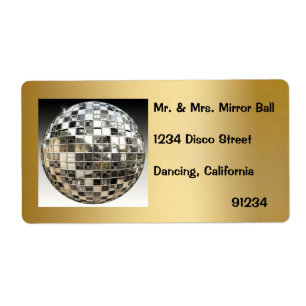 Étiquettes du Mirror Ball Disco Party