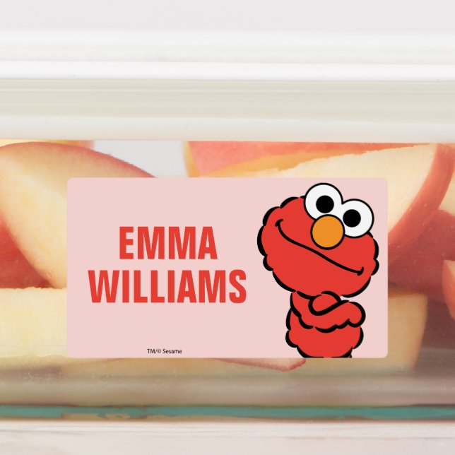 Étiquettes E est pour Elmo (Apposé)