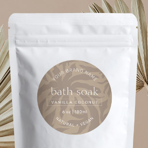 Étiquettes Élégant moderne Chic Bain & Corps Produit imperméa