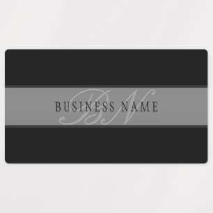 Étiquettes Élégant script modifiable Nom commercial/autre tex