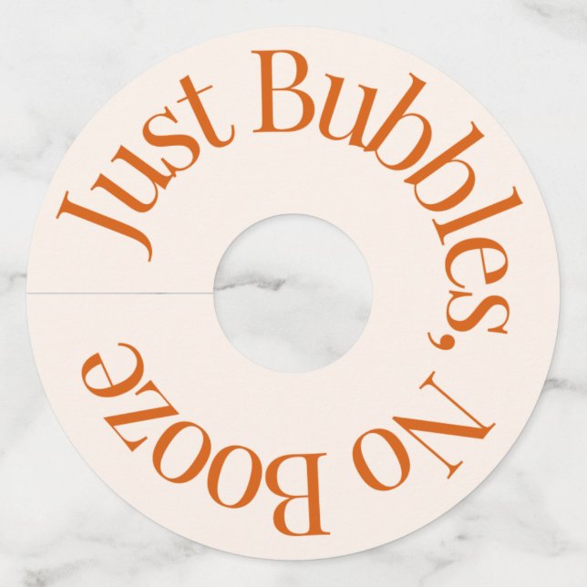 Étiquettes en verre de vin rond, matte standard (Devant)