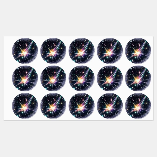 Étiquettes Energy in space sticker. (Feuille)
