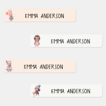 Retour à l'école Cute Animal Custom Pastel name