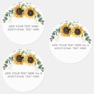 Étiquettes Enseignants de l'école de verdure Sunflower Eucaly
