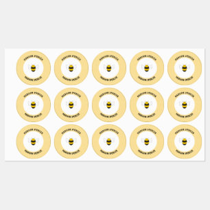 Étiquettes étanche du nom de l'abeille pour la gar