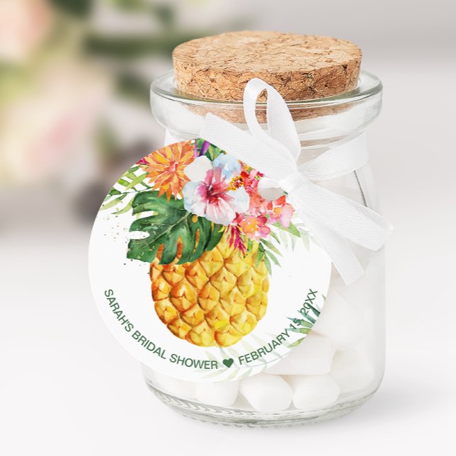 Étiquettes Favoris d'ananas tropical (Créateur téléchargé)