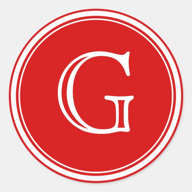 Étiquettes favorites pour les enveloppes de monogr (Devant)