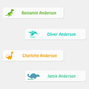Étiquettes Fer mignon Dinosaures Enfant