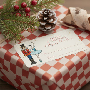 Étiquettes Festives de Noël Casse-Noisette De À