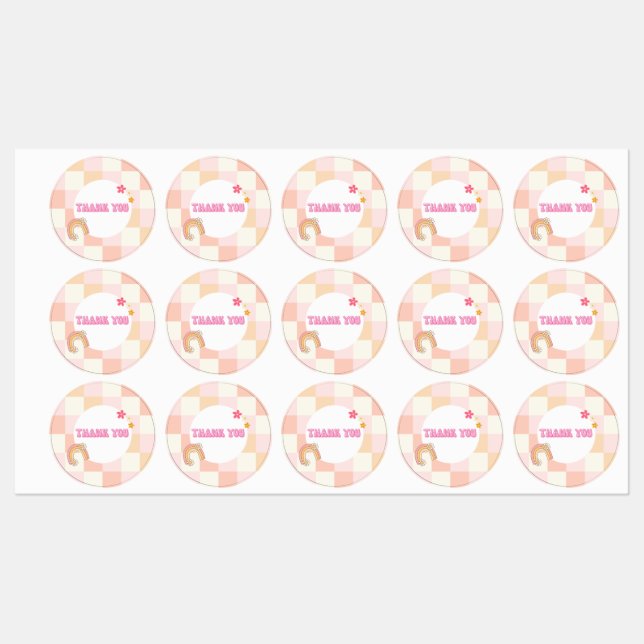 Étiquettes Filles super Anniversaire (Feuille)