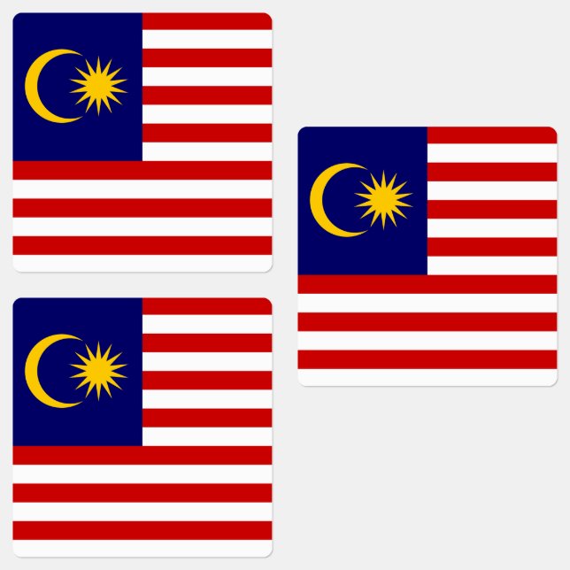 Étiquettes Flag malaisien (Groupe)