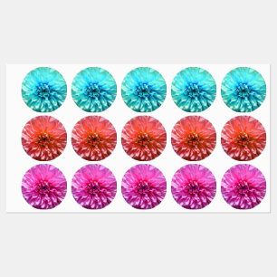 Étiquettes Fleur bleu clair Dahlia