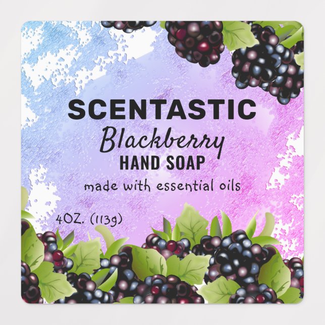 Étiquettes Forfait Blackberry Fruit (Design 1)