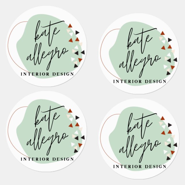 Étiquettes Formes Abstraites modernes, logo personnalisé de l (Groupe)