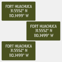 Fort Huachuca Latitude Longitude étanche