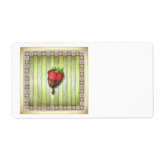 ÉTIQUETTES - FRAISE ENROBÉE DE CHOCOLAT