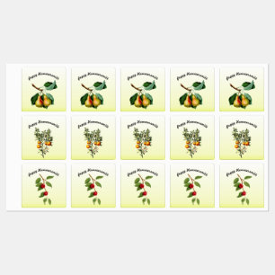 Étiquettes Fruits vintages personnalisés
