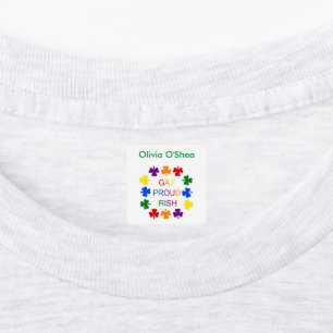 Étiquettes Gay Fier Irlandais LGBT Rainbow Shamrocks