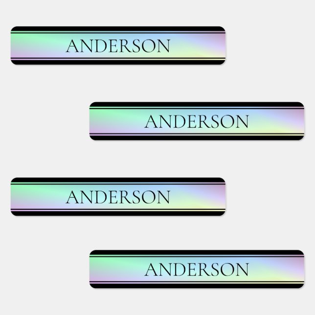 Étiquettes Gradient coloré moderne et texte modifiable (Groupe)