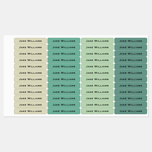Étiquettes Green School Clothing Kids' Labels (Feuille)