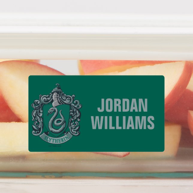 Étiquettes Harry Potter | Slytherin Crest Green (Apposé)