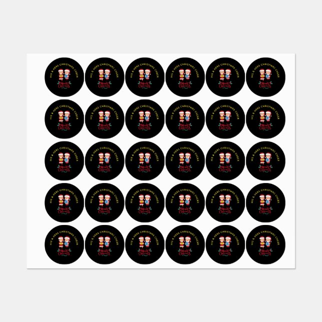 Étiquettes His & Hers Christmas Cheer (Feuille)