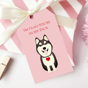 Étiquettes Husky, Saint-Valentin Chien, Saint-Vale