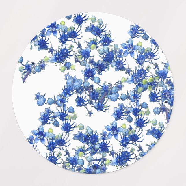 Étiquettes Hydrangea (BGC transparent) (Design 3)